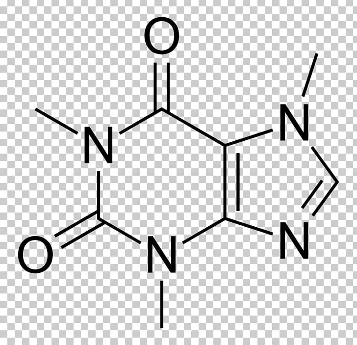 Tea Caffeine Theobromine Metilxantina Chemical Structure PNG, Clipart, Angle, Area, Black And White, Caffeine, Caffeine Citrate Free PNG Download