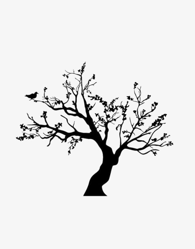 Featured image of post Winter Tree Clipart Black And White