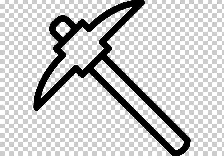 Pickaxe Computer Icons Tool PNG, Clipart, Angle, Axe, Black And White, Computer Icons, Construction Free PNG Download