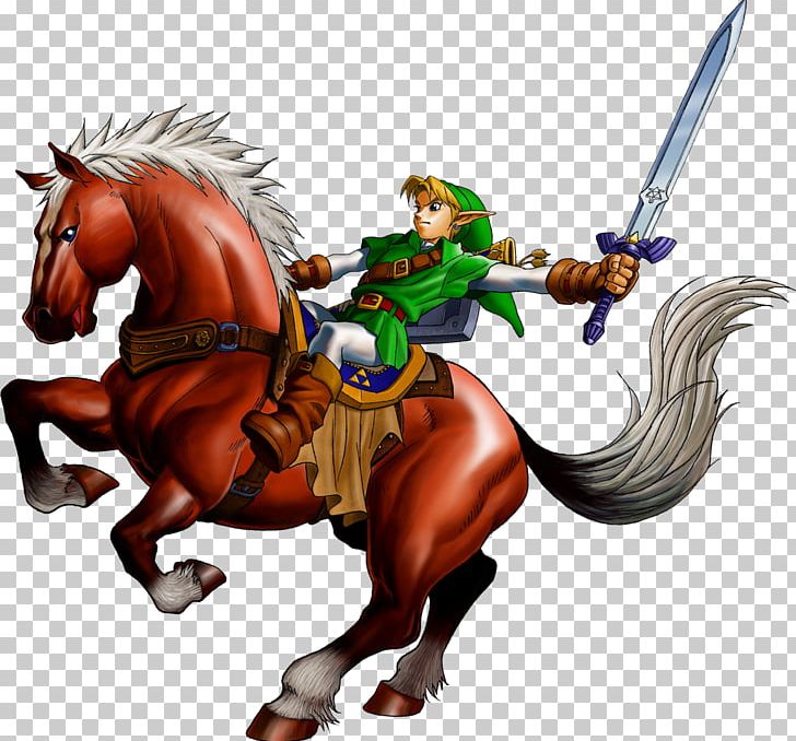 The Legend Of Zelda: Ocarina Of Time 3D The Legend Of Zelda: Majora's Mask Link Nintendo 64 PNG, Clipart, Action Figure, Animal Figure, Epona, Fictional Character, Horse Free PNG Download