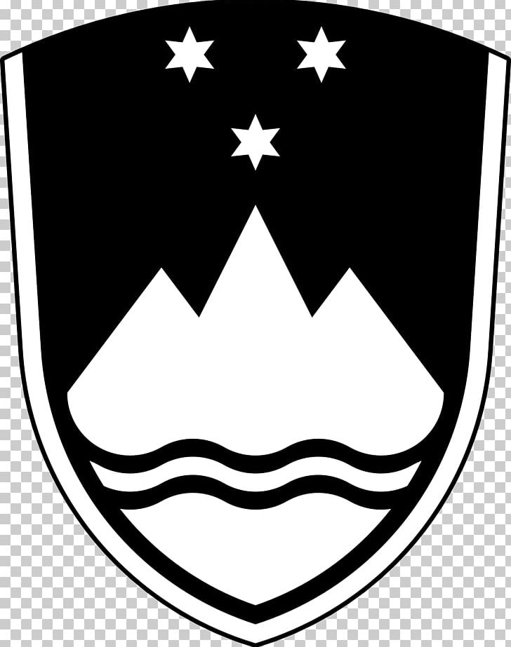 Coat Of Arms Of Slovenia Flag Of Slovenia National Emblem PNG, Clipart, Area, Arm, Black, Black And White, Coat Of Arms Free PNG Download