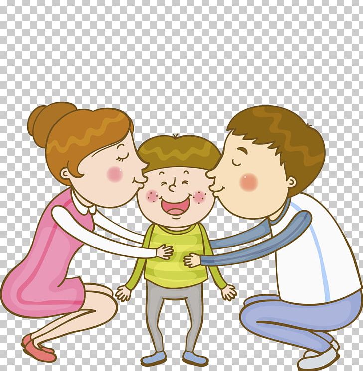 Family Parent Kiss PNG, Clipart, Boy, Cartoon, Child, Conversation, Couple Kiss Free PNG Download