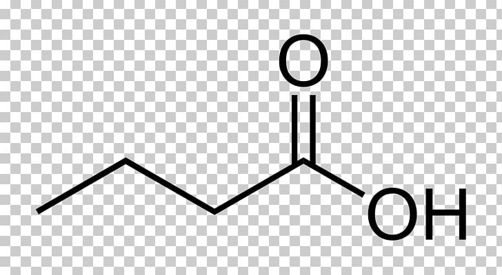 Butyric Acid Carboxylic Acid Structure Skeletal Formula PNG, Clipart, Acid, Angle, Area, Black And White, Brand Free PNG Download
