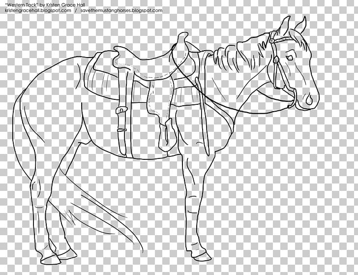 Mustang Coloring Book Western Saddle Horse Tack PNG, Clipart, Artwork, Barrel Racing, Bit, Black And White, Bridle Free PNG Download