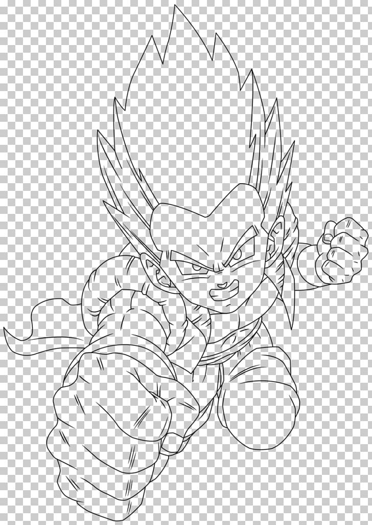 Gotenks Line Art Gohan Trunks PNG, Clipart, Angle, Arm, Artwork, Black, Black And White Free PNG Download