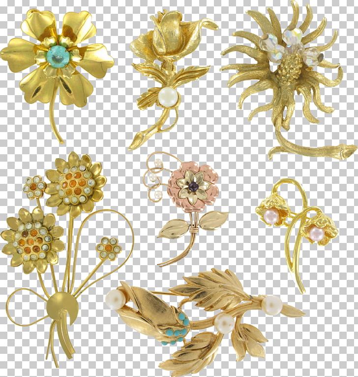 Floral Design Earring Brooch Flower PNG, Clipart, Body Jewelry, Chrysanths, Cut Flowers, Designer, Download Free PNG Download
