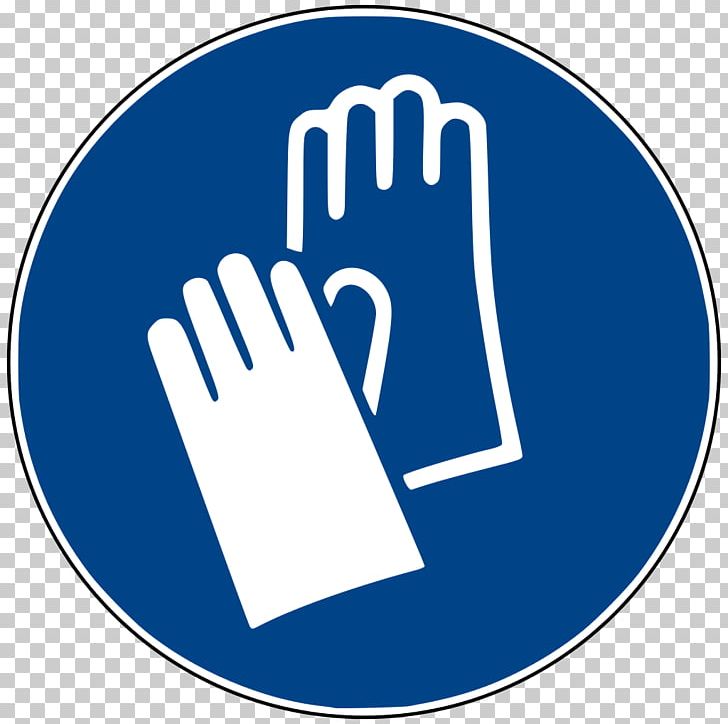 Medical Glove Safety Personal Protective Equipment Sign PNG, Clipart, Blue, Brand, Circle, Clothing, Glove Free PNG Download