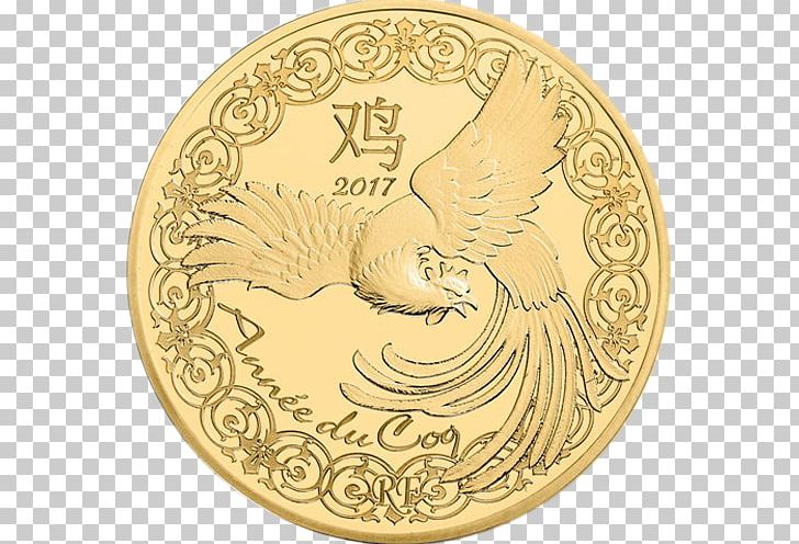 Monnaie De Paris Coin Money Numismatics Gold PNG, Clipart, Bird, Chicken, Chinese Astrology, Circle, Coin Free PNG Download