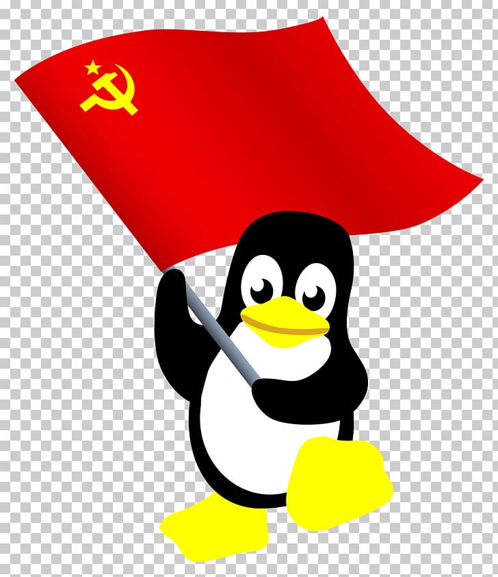 Red Flag Linux Tux Computer Software PNG, Clipart, Area, Artwork, Beak, Bird, Bird Cartoon Free PNG Download