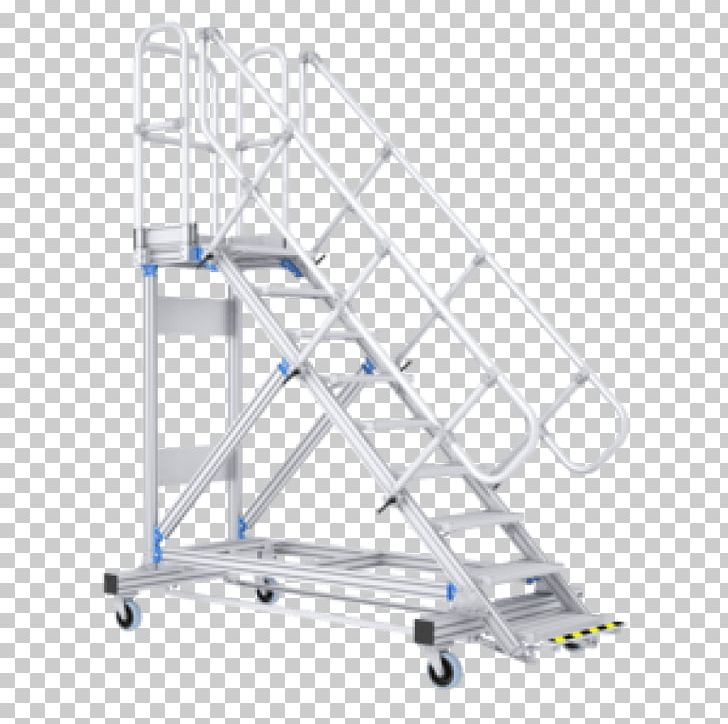 Staircases Ladder ZARGES LM-Plattformtreppe Fahrbar Stufen Z600 Tool Hatech Eersel B.V. PNG, Clipart, Angle, En 131, Ladder, Manufacturing, Material Free PNG Download