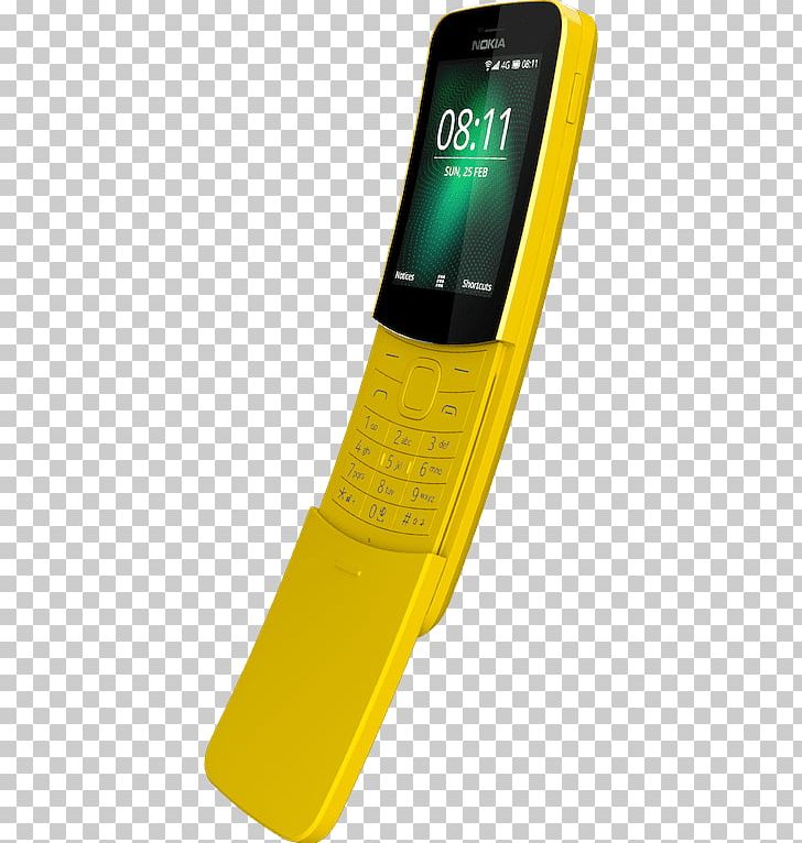 Feature Phone Nokia 8110 4G Mobile World Congress Nokia 6 PNG, Clipart, Banana, Cellular Network, Communication Device, Electronic Device, Electronics Free PNG Download