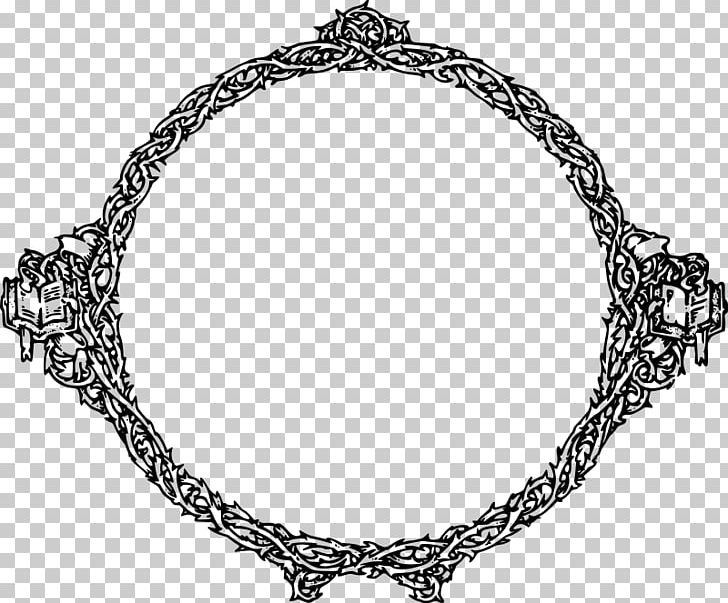 Borders And Frames Crown Of Thorns Frames Thorns PNG, Clipart, Black And White, Body Jewelry, Borders And Frames, Bracelet, Chain Free PNG Download