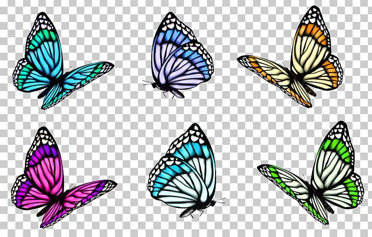 Full-Color Decorative Butterfly Illustrations PNG, Clipart, Brush Footed Butterfly, Butterflies, Butterflies And Moths, Color, Decora Free PNG Download