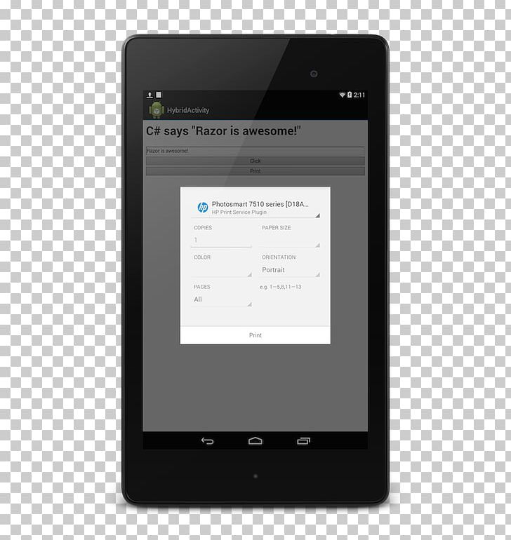 Smartphone Xamarin Handheld Devices Android Printing PNG, Clipart, Android, Android Kitkat, Brand, Communication Device, Display Device Free PNG Download
