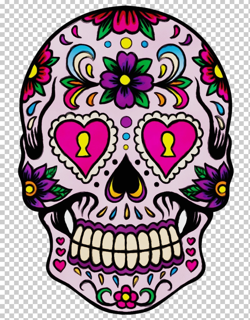 Skull Bone Head Purple Pattern PNG, Clipart, Bone, Head, Paint, Purple ...