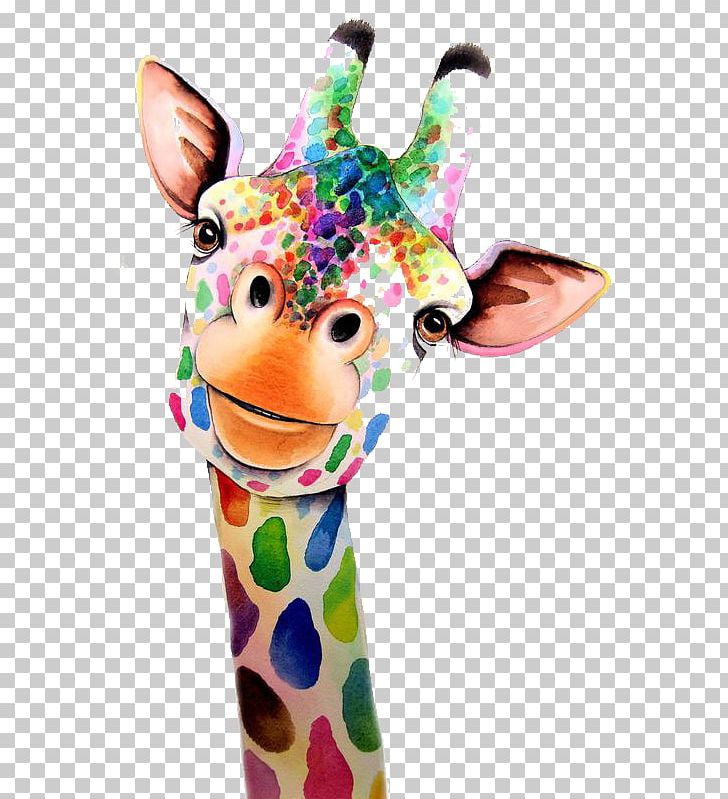 Giraffe Watercolor Painting PNG, Clipart, Animal, Animals, Art, Canvas, Cartoon Free PNG Download