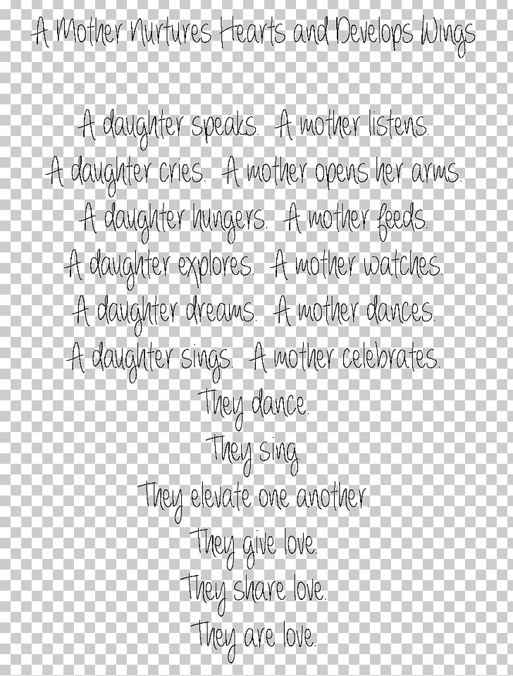 Daughter Mother Document Quotation Dance PNG, Clipart, Angle, Area, Black And White, Butterfly, Calligraphy Free PNG Download
