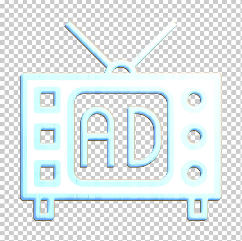 Tv Icon Television Icon Advertising Icon PNG, Clipart, Advertising Icon, Electric Blue, Logo, Rectangle, Television Icon Free PNG Download