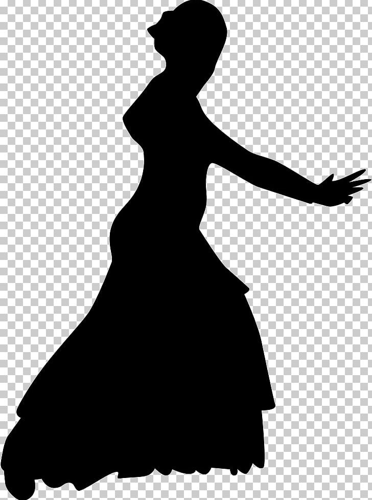 Silhouette Computer Icons Dance PNG, Clipart, Animals, Black And White, Computer Icons, Dance, Dress Free PNG Download