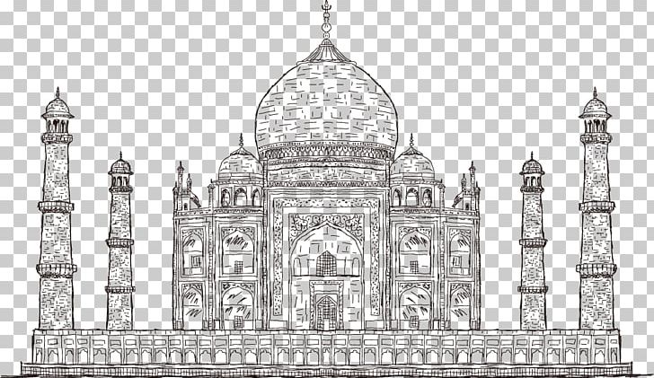 Taj Mahal Drawing Illustration PNG, Clipart, Basilica, Building, Creative Artwork, Happy Birthday Vector Images, Landmark Free PNG Download