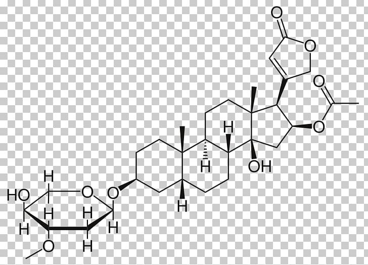 Cardiac Glycoside Oleandrin Oleander Steroid PNG, Clipart, Angle, Auto Part, Black And White, Cardiac Action Potential, Cardiac Glycoside Free PNG Download