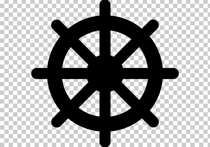 Computer Icons Rudder PNG, Clipart, Anchor, Art, Black And White, Boat, Circle Free PNG Download