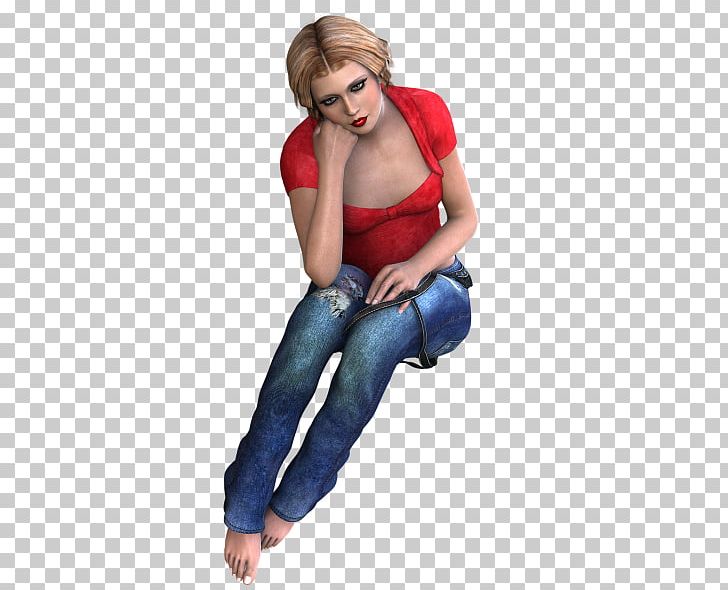 Jeans Woman PNG, Clipart, 3 D, 3d Computer Graphics, Arm, Clothing, Electric Blue Free PNG Download