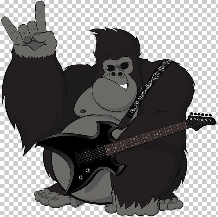 Gorilla Ape Primate Chimpanzee PNG, Clipart, Animals, Background Black, Bear, Black And White, Black Friday Free PNG Download