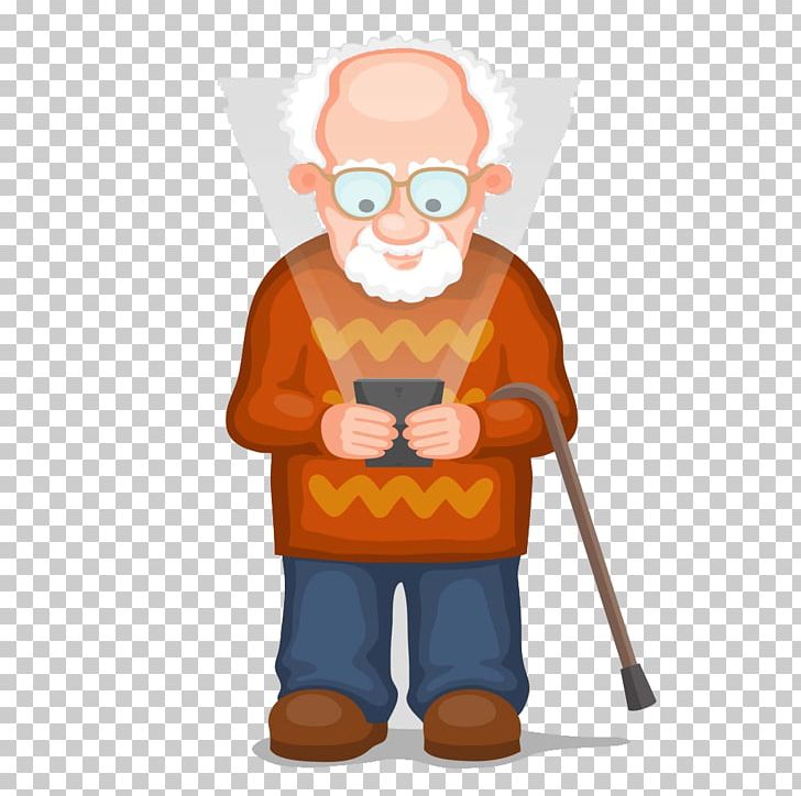 Old Age Mobile Phone PNG, Clipart, Business Man, Cartoon, Facial, Family, Fictional Character Free PNG Download