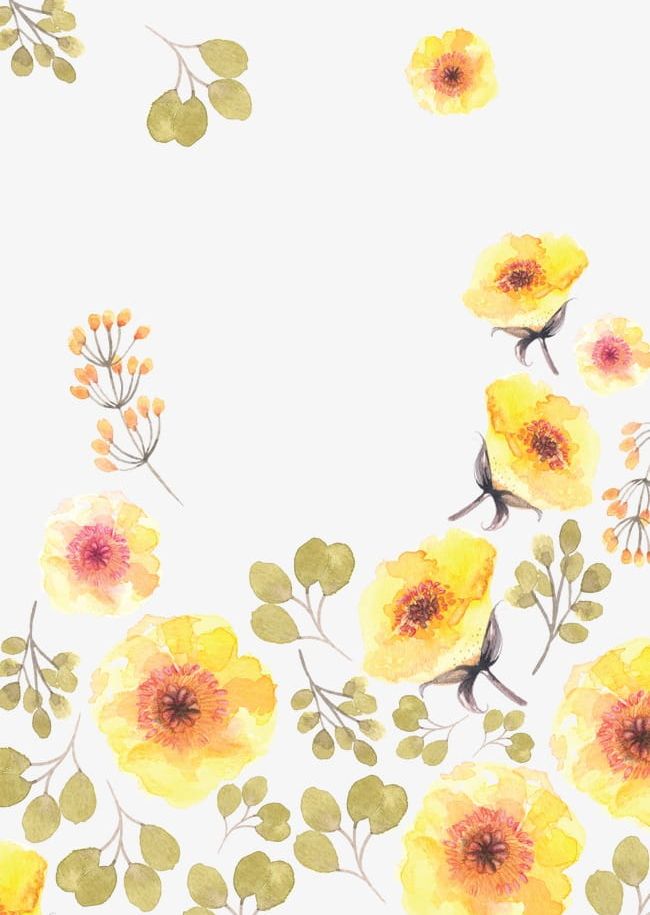 Yellow Watercolor Flowers PNG, Clipart, Flower, Flowers Clipart, Watercolor, Watercolor Clipart, Yellow Free PNG Download