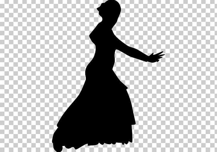 Silhouette Computer Icons Woman PNG, Clipart, Animals, Arm, Black And White, Computer Icons, Dance Free PNG Download