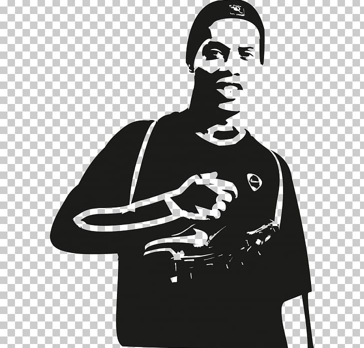 Sticker Ronaldinho Football Shoulder Logo PNG, Clipart, Arm, Black, Black And White, Black M, Brand Free PNG Download