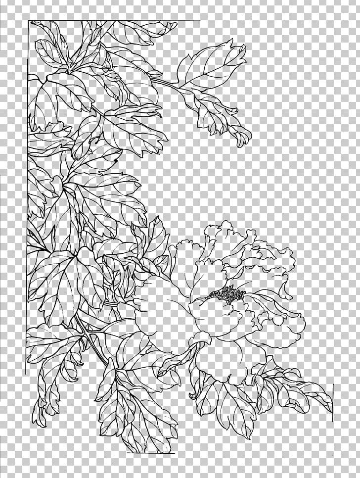 Gongbi Chinese Painting Flower Sketch PNG, Clipart, Abstract Lines, Antiquity, Art, Artwork, Birdandflower Painting Free PNG Download