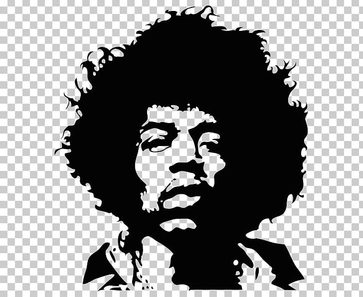 Jimi Hendrix Wall Decal Sticker Guitarist PNG, Clipart, Black, Black And White, Canvas, Computer Wallpaper, Decal Free PNG Download