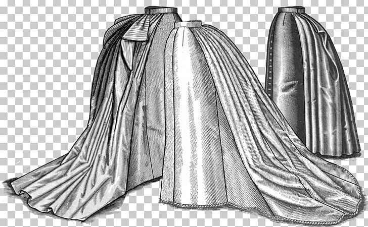 Victorian Era 1880s Bustle Skirt Pattern PNG, Clipart, 1800s, 1880s, Basque, Black And White, Bodice Free PNG Download