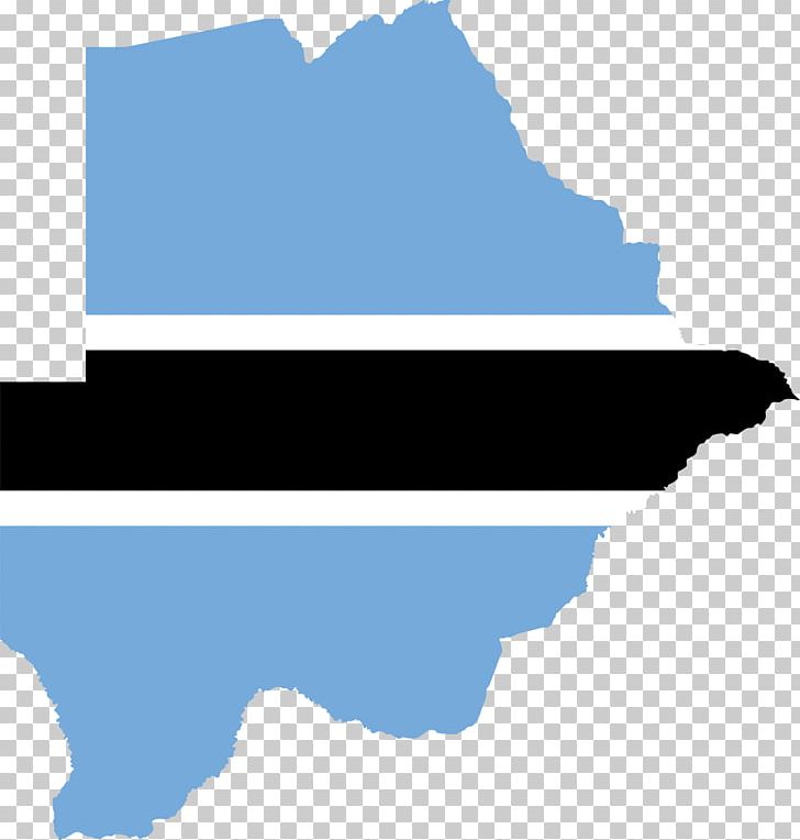 Flag Of Botswana Map PNG, Clipart, Angle, Area, Blank Map, Botswana, Cloud Free PNG Download
