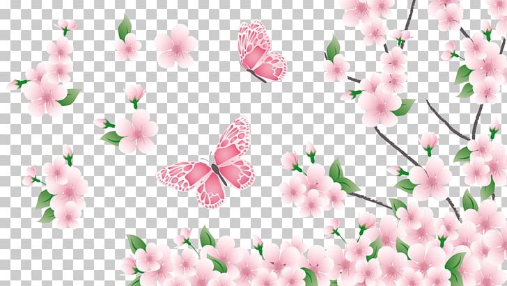 Spring PNG, Clipart, Blossom, Branch, Butterfly, Cherry Blossom, Data Compression Free PNG Download