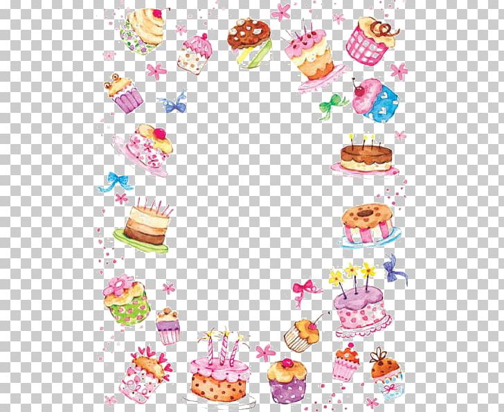 Birthday Cake Cupcake Wedding Cake PNG, Clipart, Anniversary, Baking, Border, Border Frame, Cake Free PNG Download