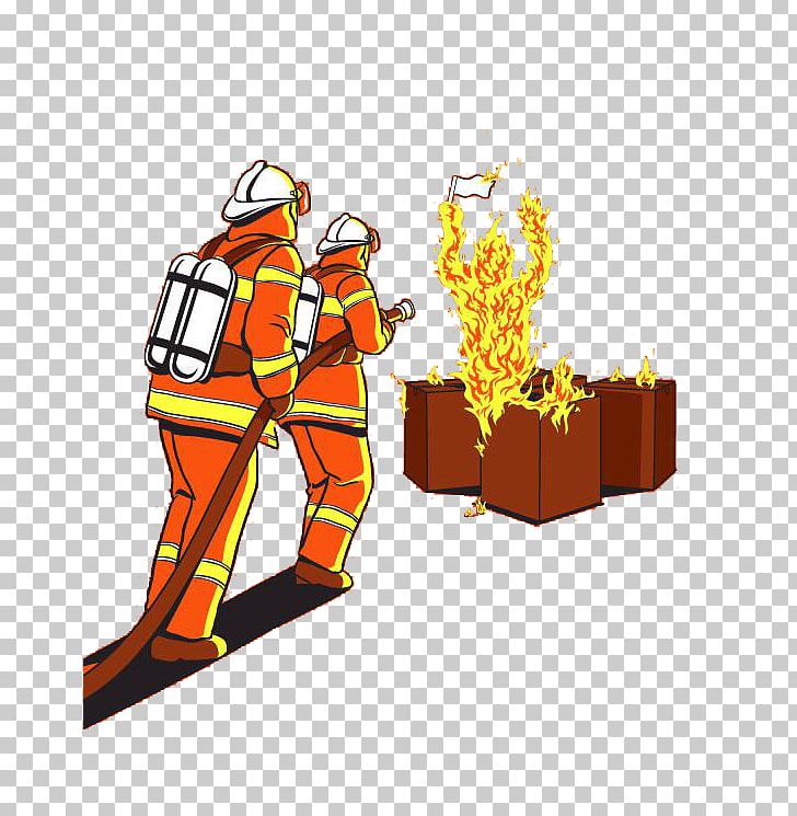 Fire Extinguisher Firefighting Firefighter Elevator PNG, Clipart, Art, Cartoon, Effect Elements, Elevator, Extinguishing Free PNG Download