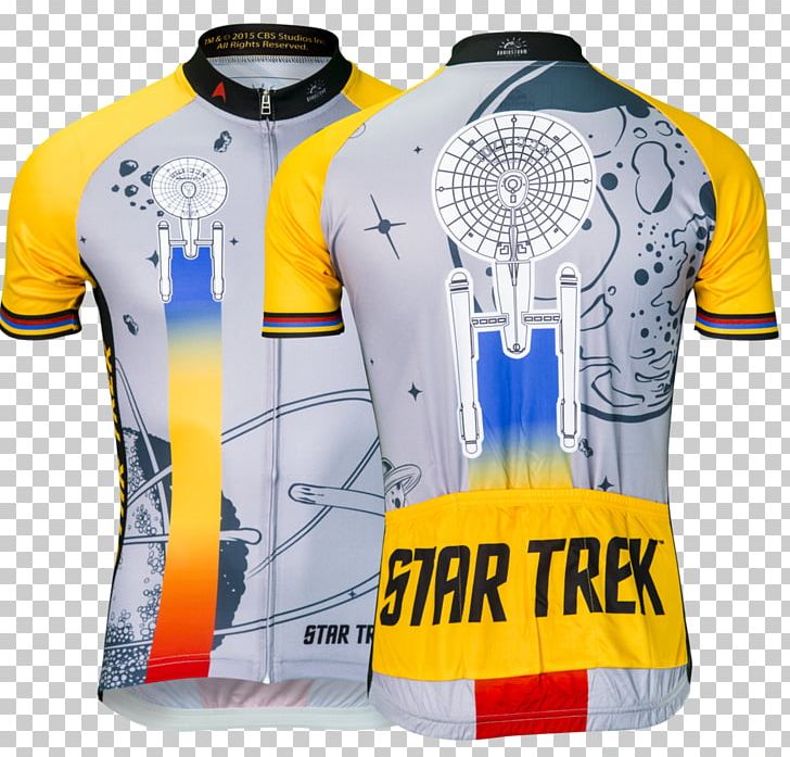 T-shirt Cycling Jersey Star Trek Sports Fan Jersey PNG, Clipart, Active Shirt, Brand, Clothing, Cycling, Cycling Jersey Free PNG Download