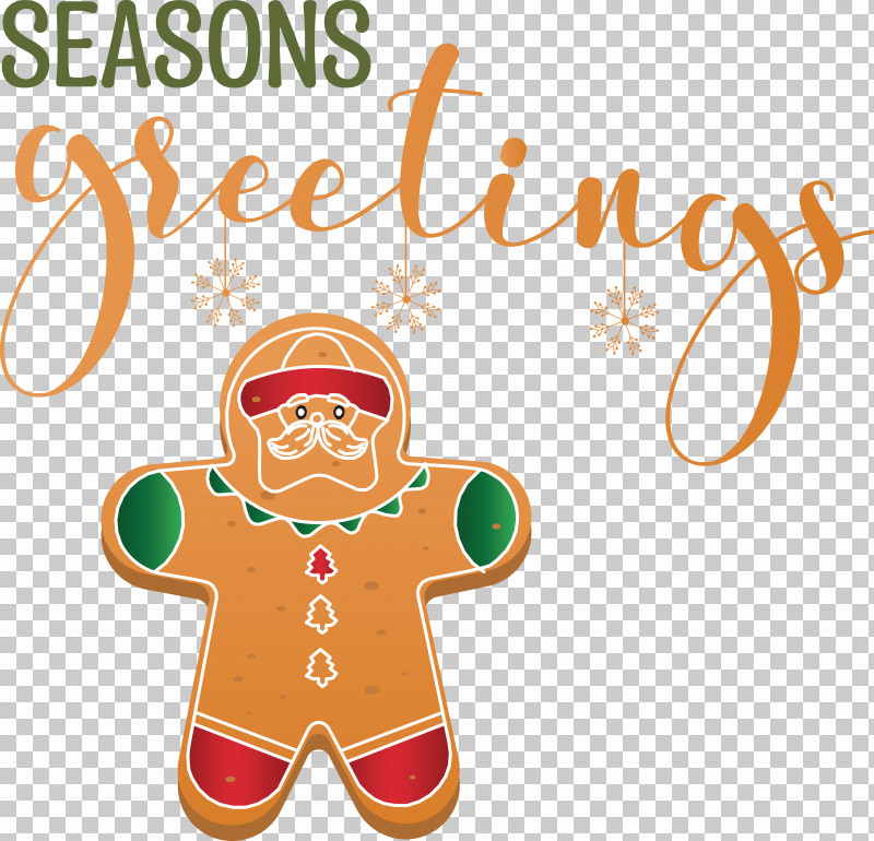 Seasons Greetings PNG, Clipart, Gingerbread, Merry Christmas, Seasons Greetings Free PNG Download