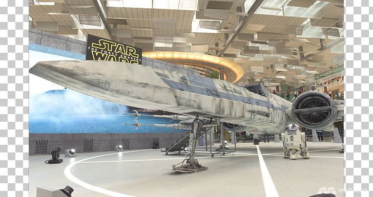 Singapore Changi Airport X-wing Starfighter The Force Star Wars Airplane PNG, Clipart,  Free PNG Download