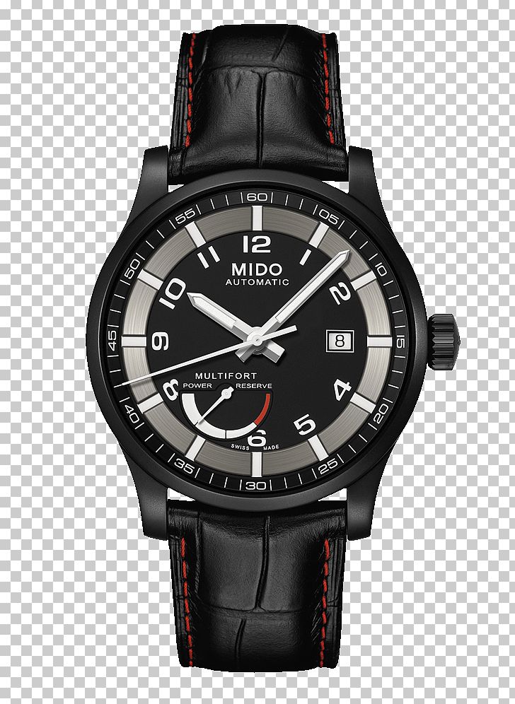 Mido Automatic Watch Clock Power Reserve Indicator PNG, Clipart, Background Black, Black Background, Black Board, Black Hair, Black White Free PNG Download