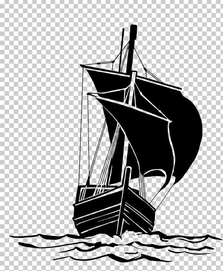 Brigantine Sailing Ship Boat Caravel PNG, Clipart, Black And White, Boat, Brigantine, Canoe, Caravel Free PNG Download