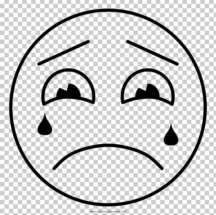 Coloring Book Drawing Sadness Emoticon PNG, Clipart, Adult, Area, Black, Black And White, Cheek Free PNG Download