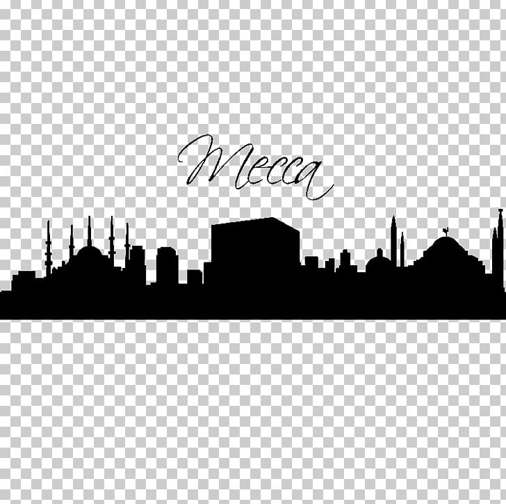 Mecca Sticker Wall Decal Building PNG, Clipart, Art, Black And White, Brand, Building, City Free PNG Download