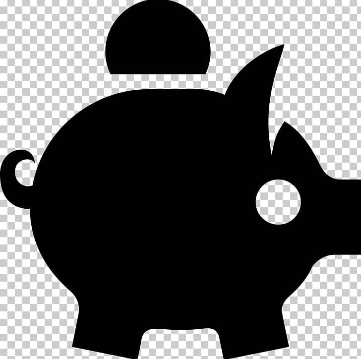 Piggy Bank Saving Money Coin PNG, Clipart, Artwork, Bank, Black, Black And White, Cat Free PNG Download