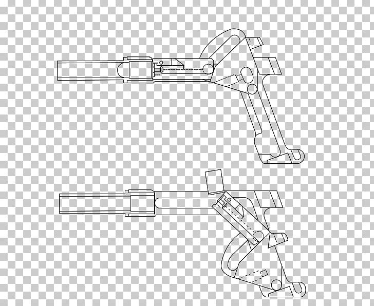 Weapon KRISS Submachine Gun Transformational Defense Industries .45 ACP PNG, Clipart, Air Gun, Angle, Arm, Artwork, Black And White Free PNG Download