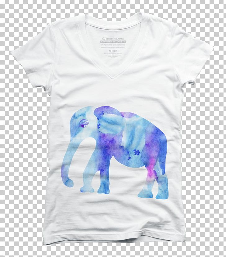 T-shirt Watercolor Painting Blue PNG, Clipart, Art, Blue, Clothing, Drawing, Elephant Free PNG Download