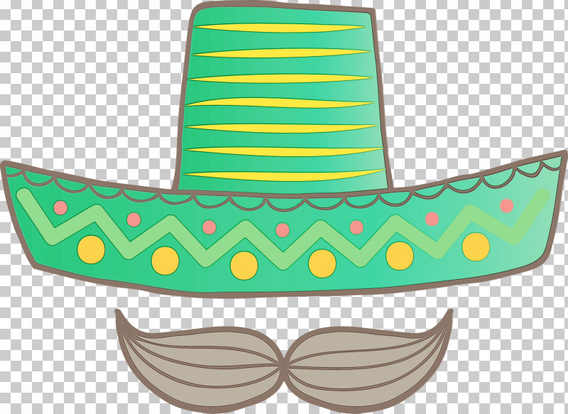 Hat Green PNG, Clipart, Green, Hat, Mexico Elements, Paint, Watercolor Free PNG Download